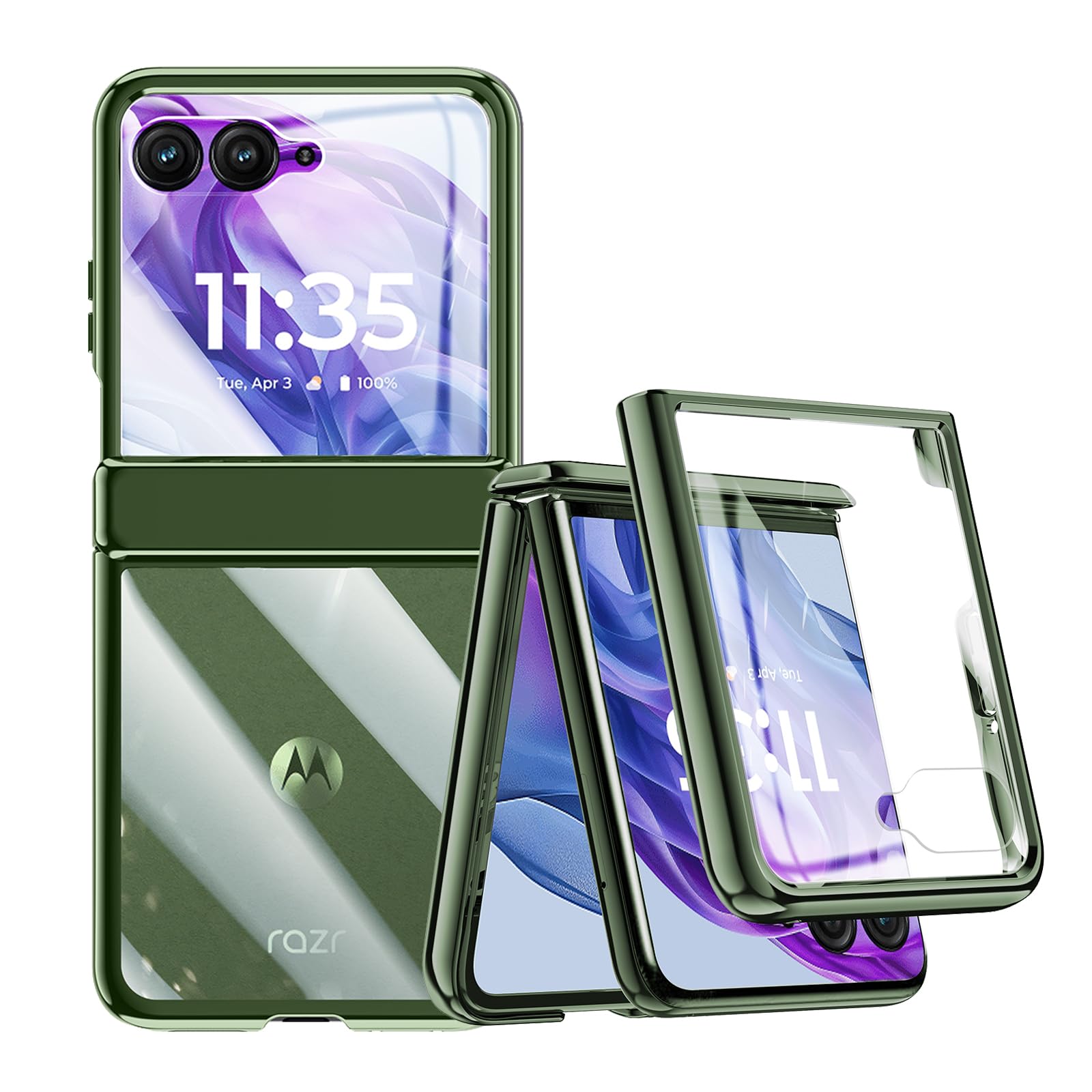 Amazon.co.jp: Clatoxi 透明ケース Motorola Razr 50 Ultra用 内蔵
