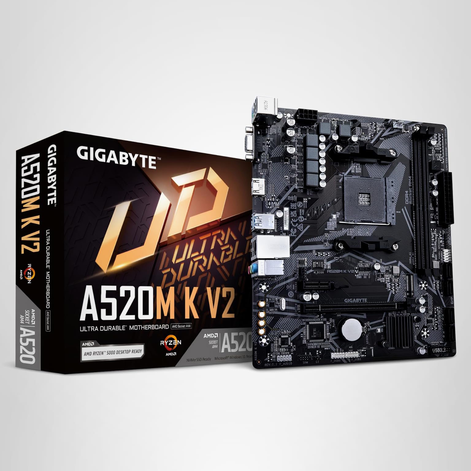 Amazon.com: Gigabyte A520M K V2 Motherboard (AM4/2xDDR4/HDMI/D-Sub