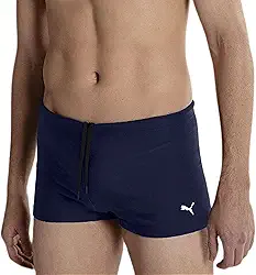 Sunga Boxer Masculina Puma UV50+ Lycra Xtra® Life Moda Praia Natação Psicina Verão 2025/2026