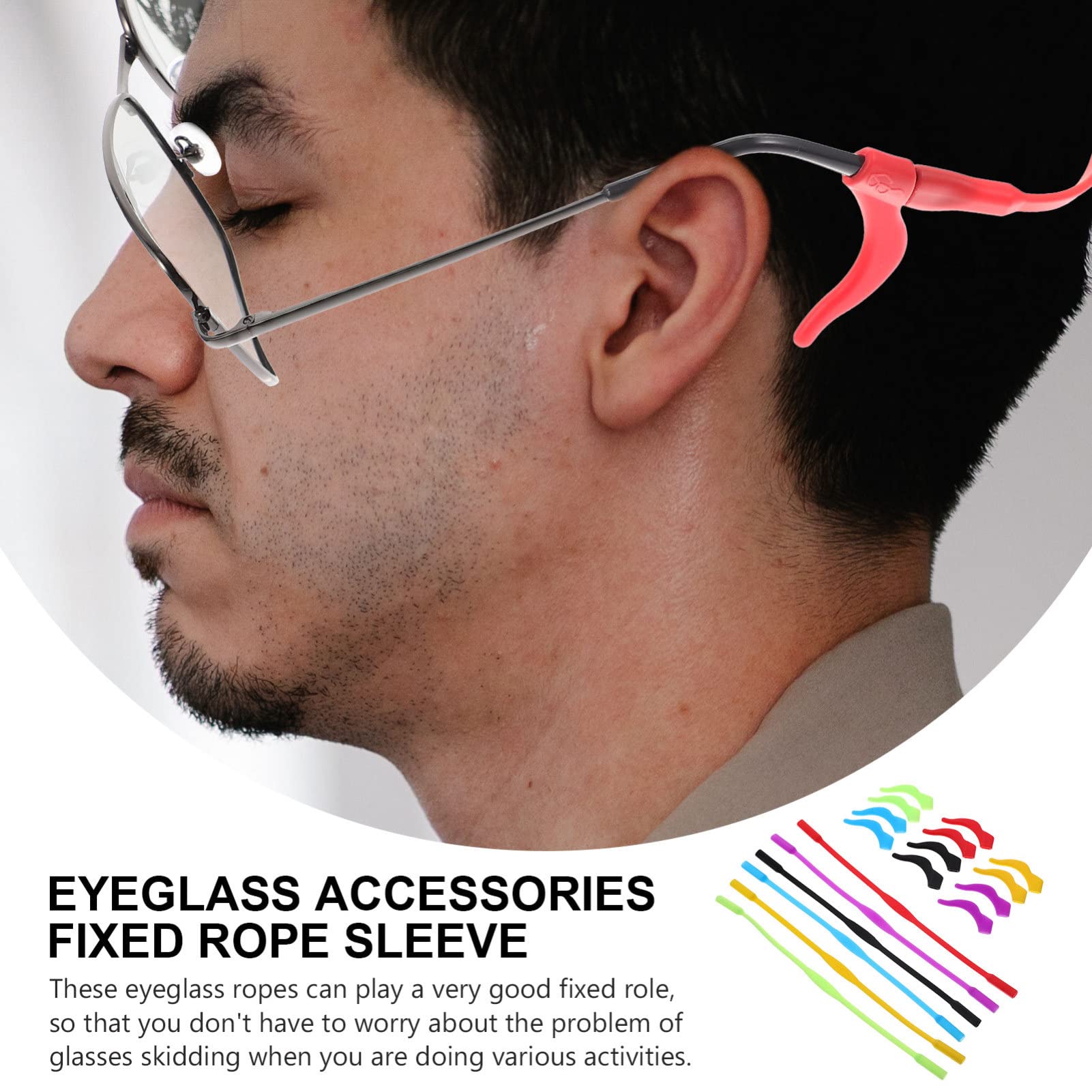 Lot De 30 Cordons De Retenue Pratiques En Silicone Pour Lunettes De Soleil Et Lunettes De Soleil