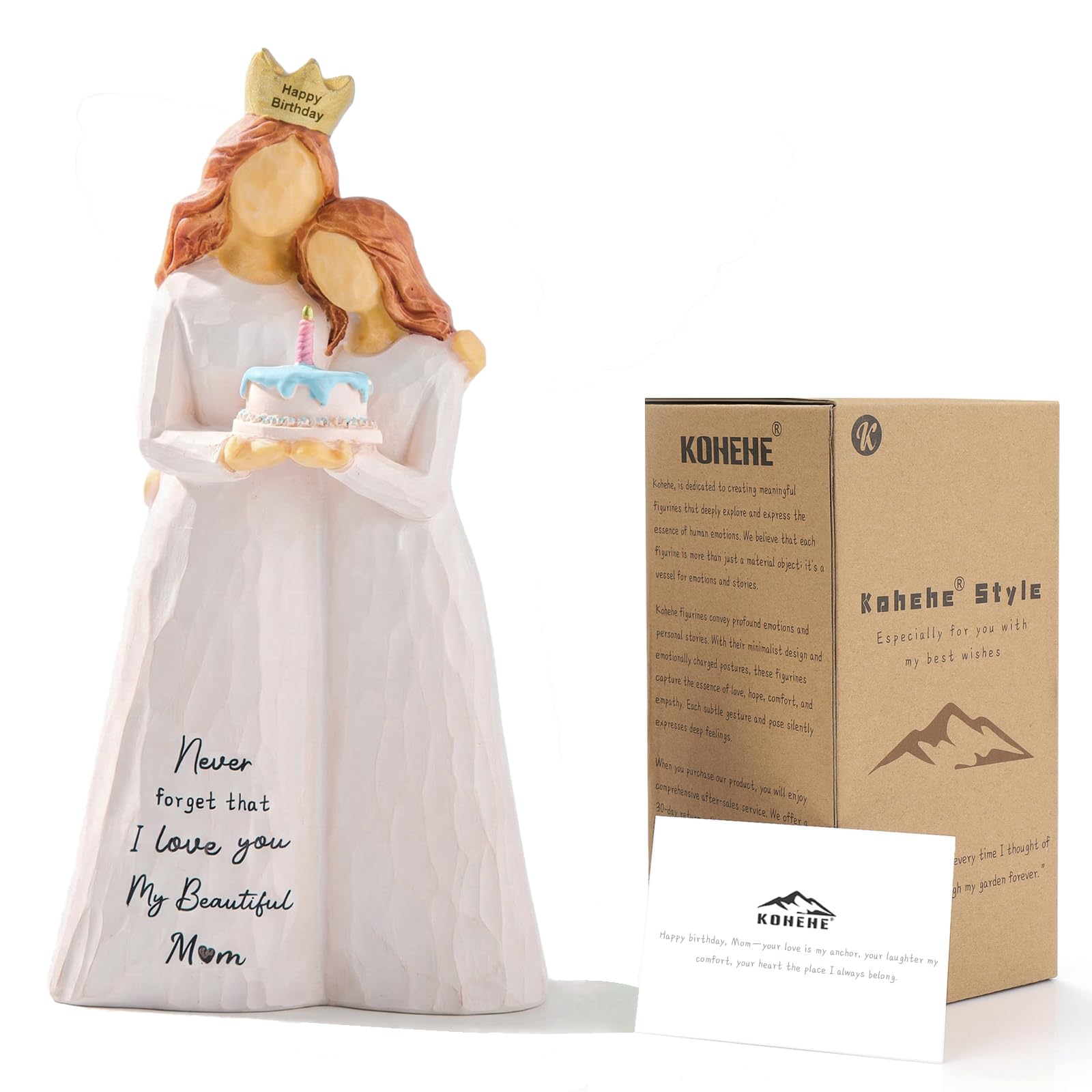 Kohehe Mother-Daughter Resin Figurine
