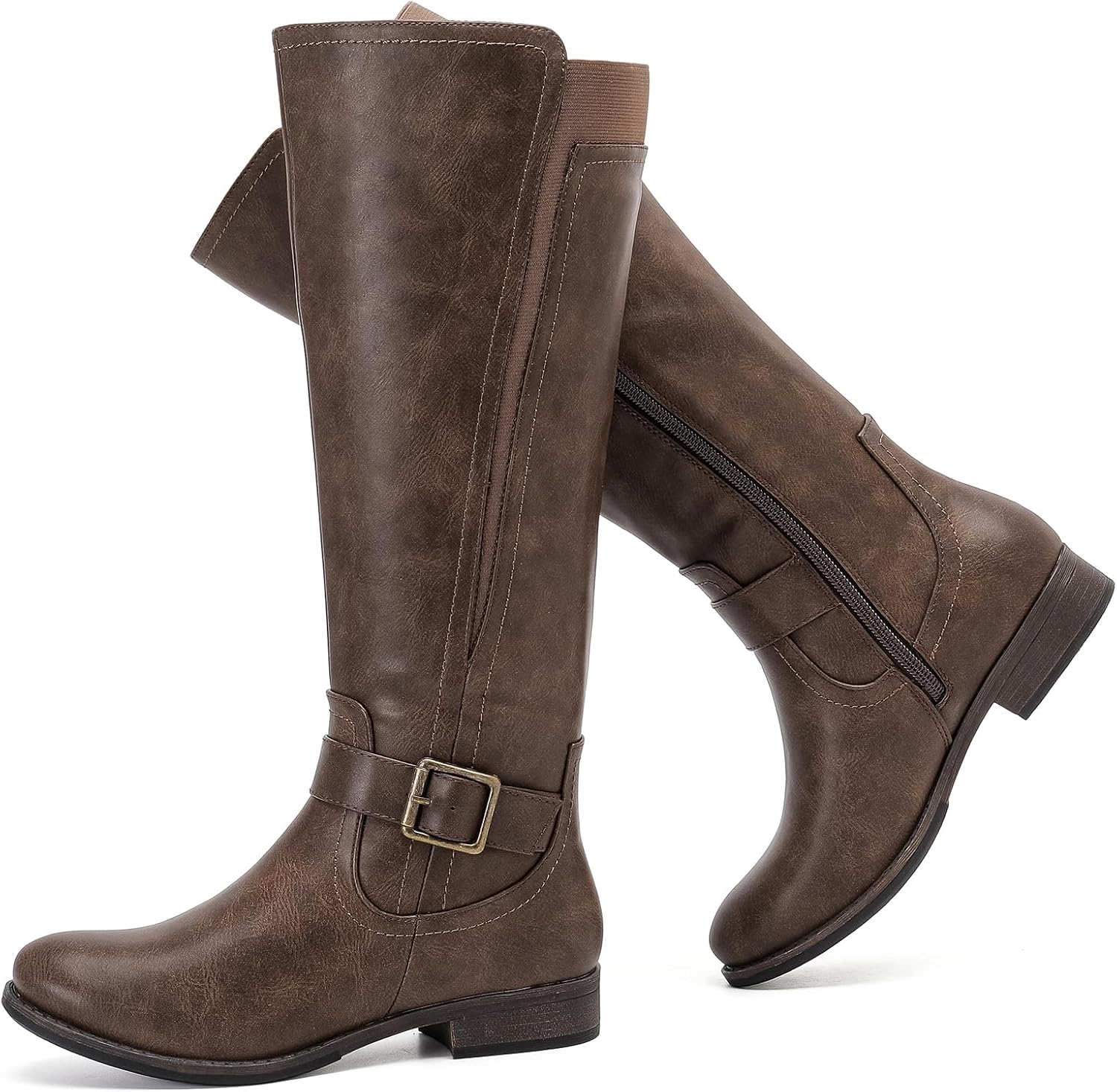 Ruiee Women's Knee High Boots Casual Fashion Boots.