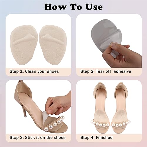 Miniatura 5 de Almohadillas metatarsianas para juanetes para mujer, Blanco