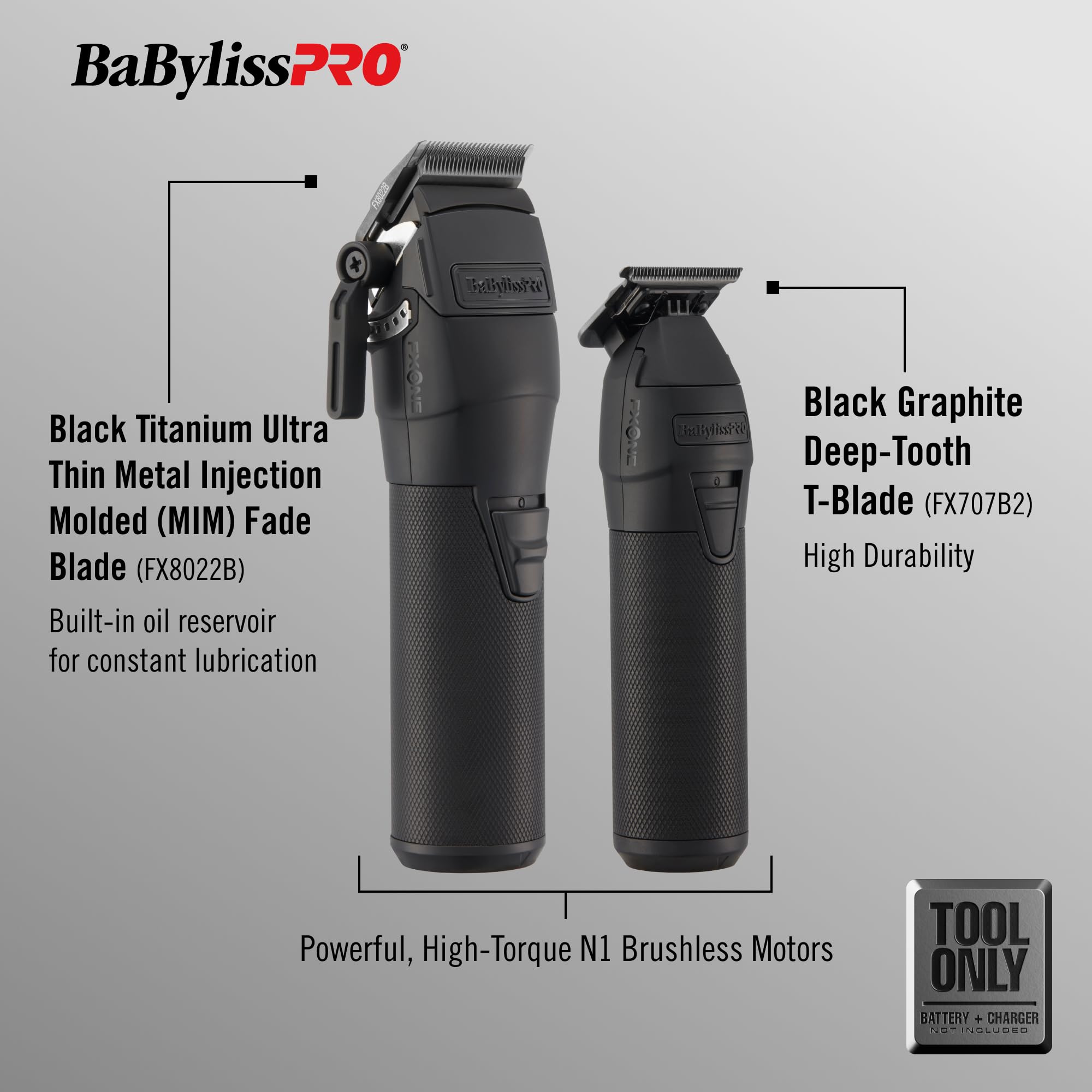 Amazon.co.jp: BaBylissPRO® FXONE BlackFX ツールのみ バリカン +