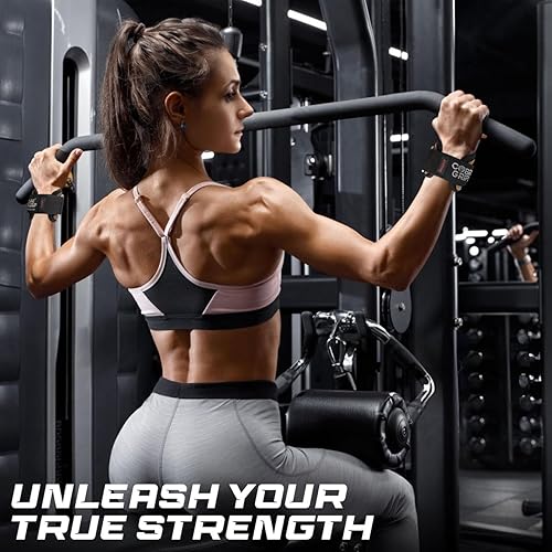 Miniatura 8 de Cobra Grips PRO Weight Lifting Gloves Heavy Duty Straps Alternative with Power Lifting Hooks Padded Wrist Support for Deadlifts & Bodybuilding Un