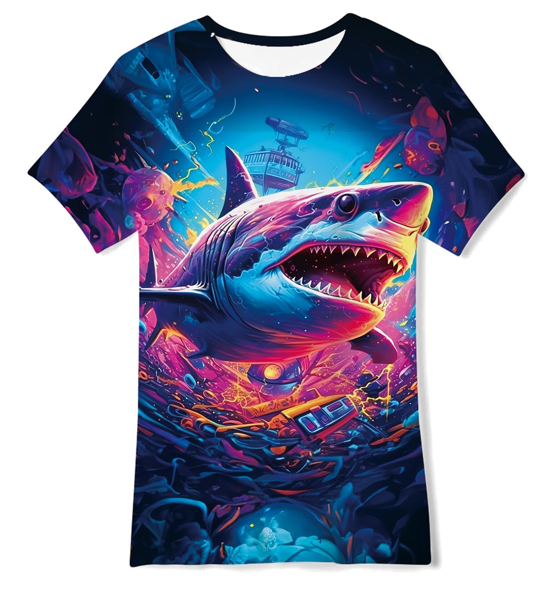 Belovecol Boys Girls 3D T-Shirt Cool Crewneck Short Sleeve Graphic T Shirt Summer Tee Shirts for Kids Teens 6-13 Years — view 22
