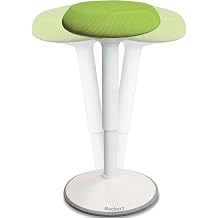 Standing Desk Stool Chair, Height Adjustable Stool 21-31 inch for Office and Classroom, Swivel seat, Anti-Slip Bottom Ergonomic Wobble Stool with Rocking Motion, Green