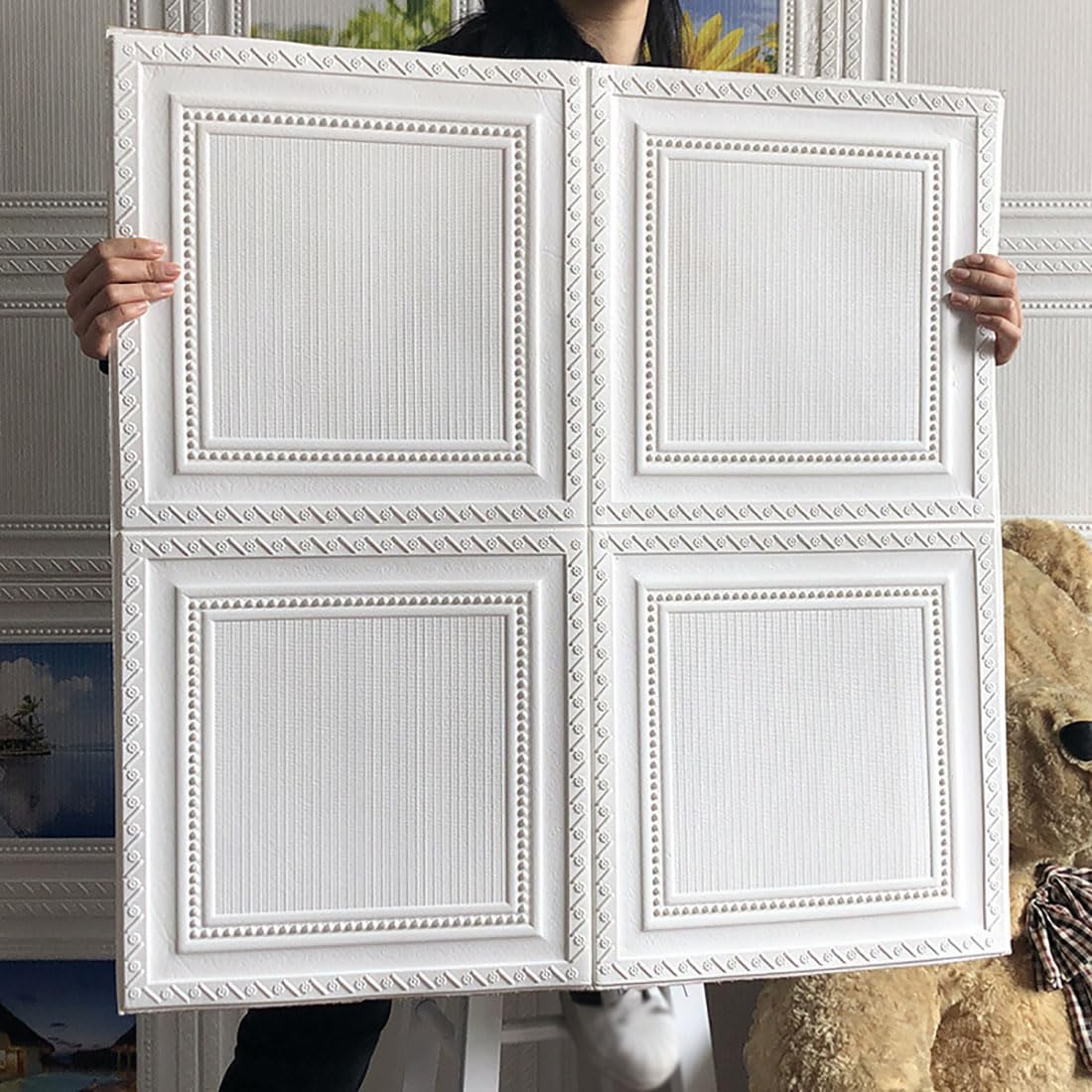 Tapeta 3D z cegły odklej i przyklej, samoprzylepne panele ścienne, wodoodporne, zdejmowane panele ścienne, idealna do salonu, sypialni i kuchni, dekoracja, opakowanie 40 szt
