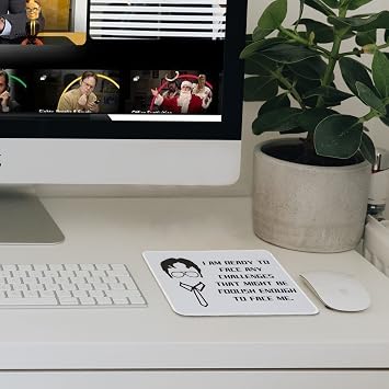 The Office Merchandise マウスパッド デスク/コンピューター/ゲーム用マウスパッド オフィスマーチマウスマット 同僚/友人/家族/オフィスのテレビ番組ファンへの面白いオフィスギフト Dwight Schrute