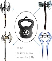 Vista 5 de YYST Mini espada ajustable, gancho de pared, soporte de pared para espada, daga, hacha, hoja de llave, etc. - 4/PK- sin pantalla vertical de espada