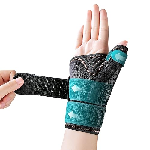 Nueva Férula de Pulgar Actualizada para Mujeres y Hombres, Férula de Pulgar Reversible para el Síndrome del Pulgar Gatillo para Soporte Diurno y