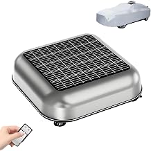 Automatic Car Cover Waterproof All Weather with Anti Theft System and Remote Control, Solar Panel Smart Car Cover Retractable, Waterproof, Hail Wind & Snowproof, Full Coverage Silver-3L