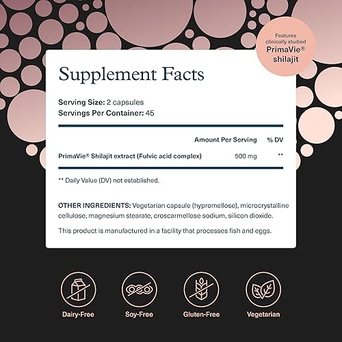 Miniatura 2 de Youtheory Shilajit Capsule 90 Cápsulas Vegetarianas para Hombre