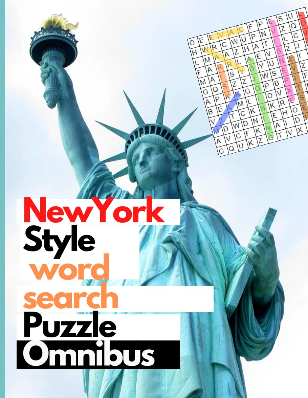 New York Style Word Search Puzzle Omnibus: 80 Word search puzzle book for adults & seniors / medium difficulty, 8x11 inches.
