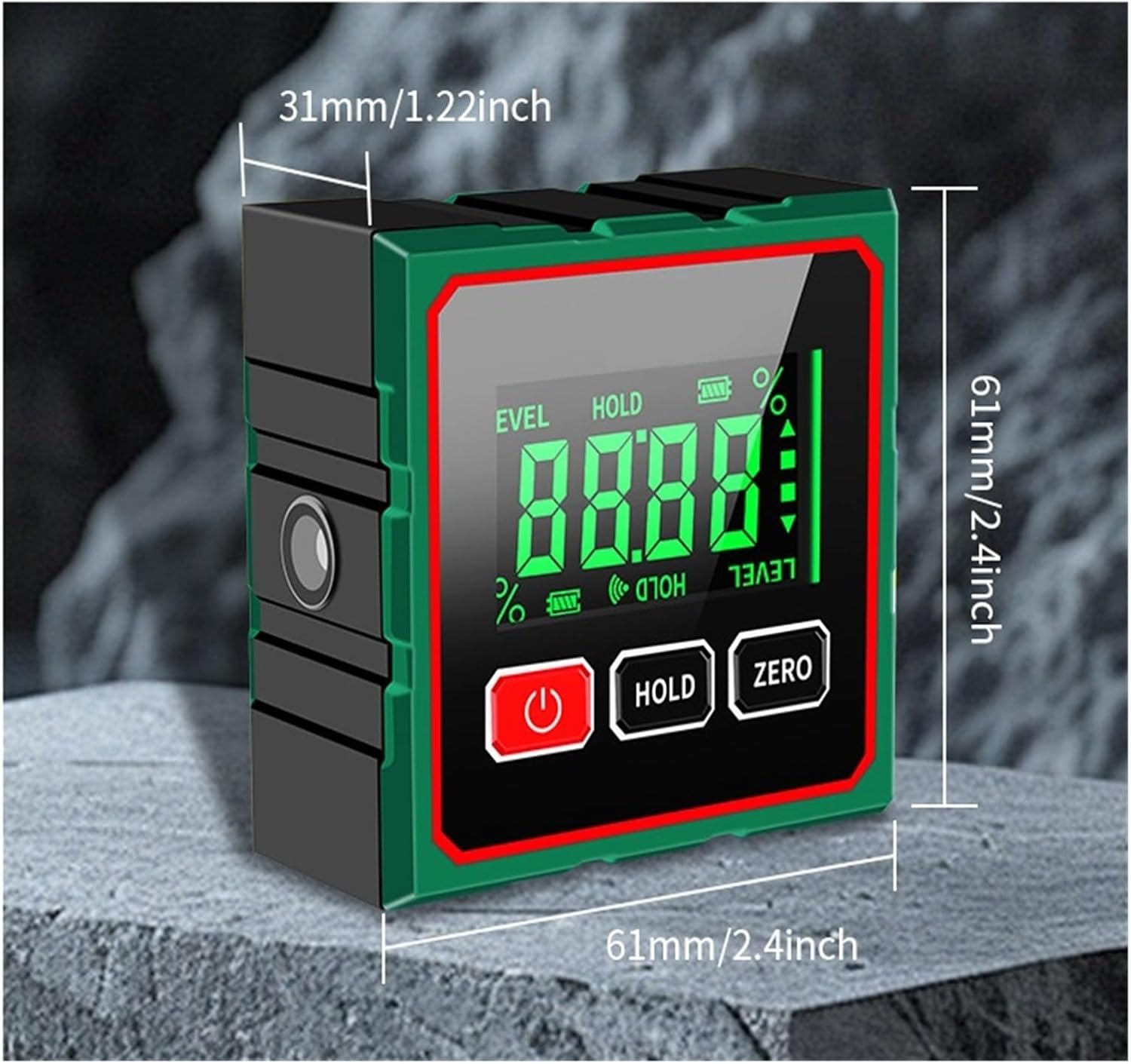 Woodworking Protractor, Magnetic Digital Angle Gauge Electronic Inclinometer Protractor Level Box Finder For Woodworking Construction Machinery,Angle Measuring Tool