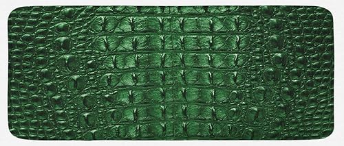 Lunarable Animal Print Kitchen Mat, Crocodile Skin Leather Pattern Dangerous Wild Exotic Animals Lifestyle Illustration, Plush Decorative Kitchen