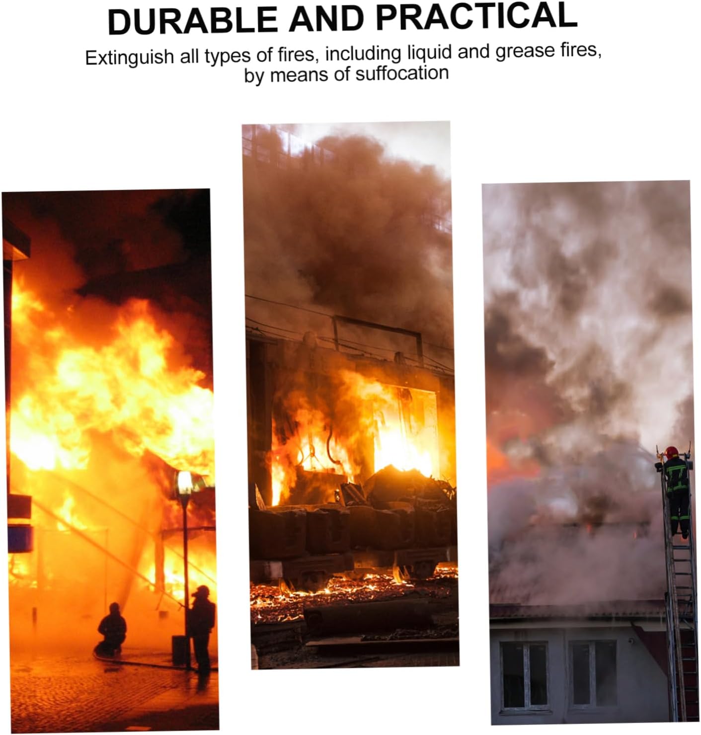 Fire Suppression Blanket Multi-Functional Heat Insulation Fire Blanket for Home Car and Outdoor Safety Lightweight and Portable