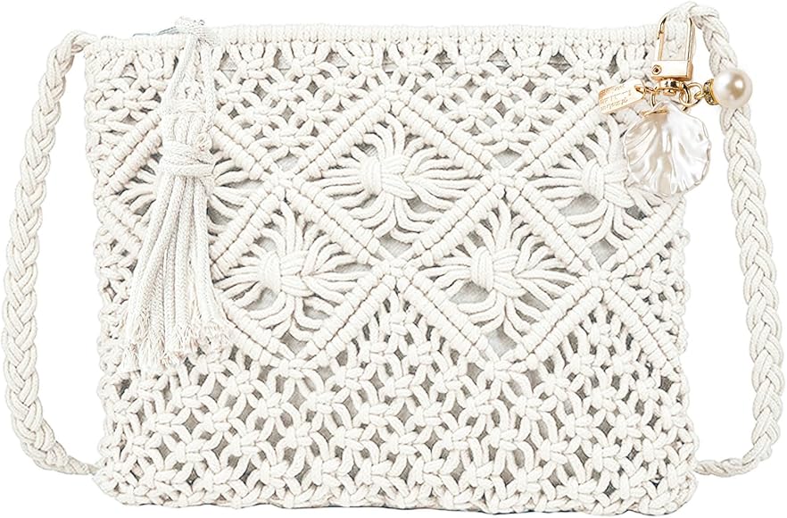 Weiße häkeltasche Clearance