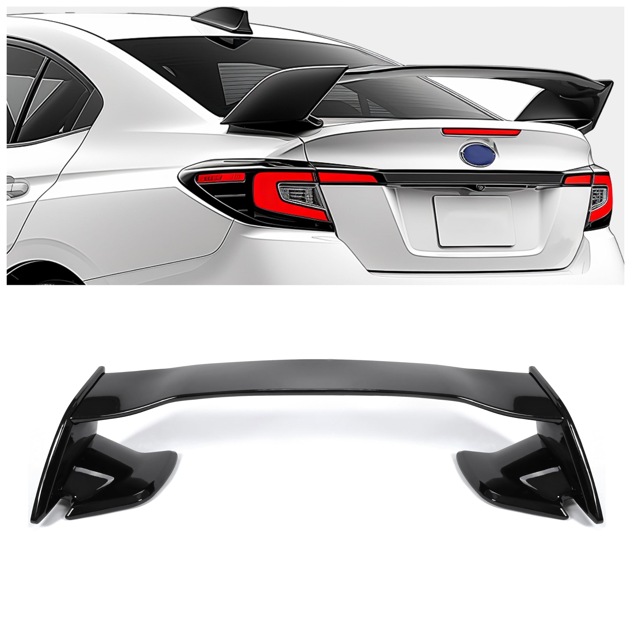 KUAFU Rear Trunk Spoiler Wing