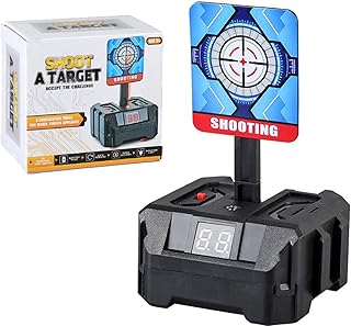 Electronic Digital Target 3 Targets Kids Toy Auto-Reset Intelligent Light Sound Effect Scoring Target Shooting Gifts Gadgets Indoor Outdoor Games for Boys and Girls