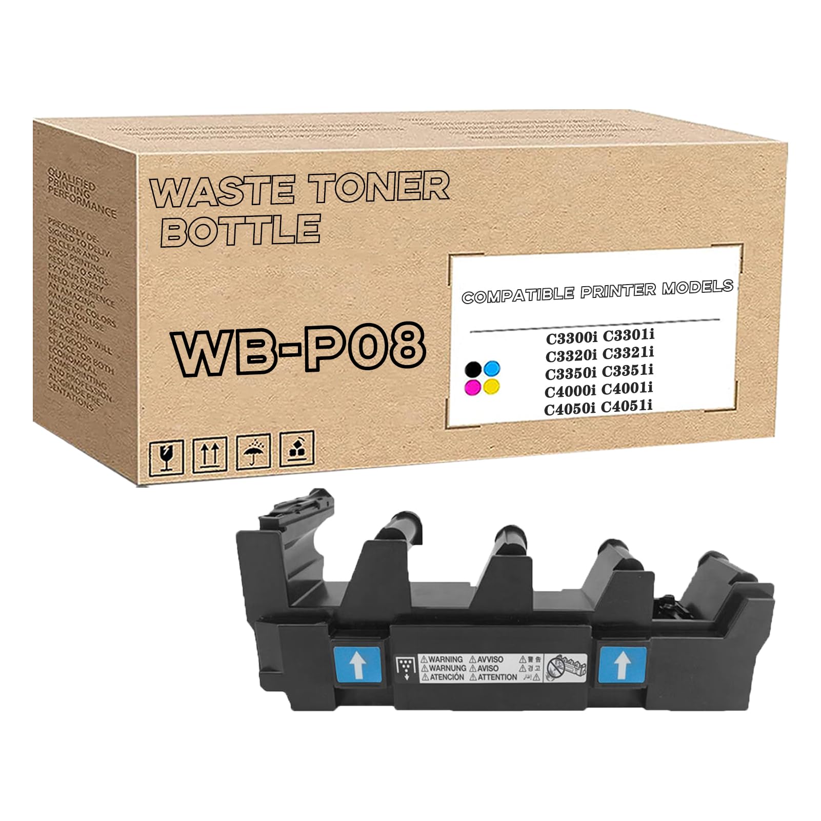 WB-P08 ACDN0Y1 ACDNWY1 Bouteille De Toner Usagé Compatible pour Konica Minolta Bizhub C3300i C3301i C3320i C3321i C3350i C3351i C4000i C4001i C4050i C4051i 1Pack