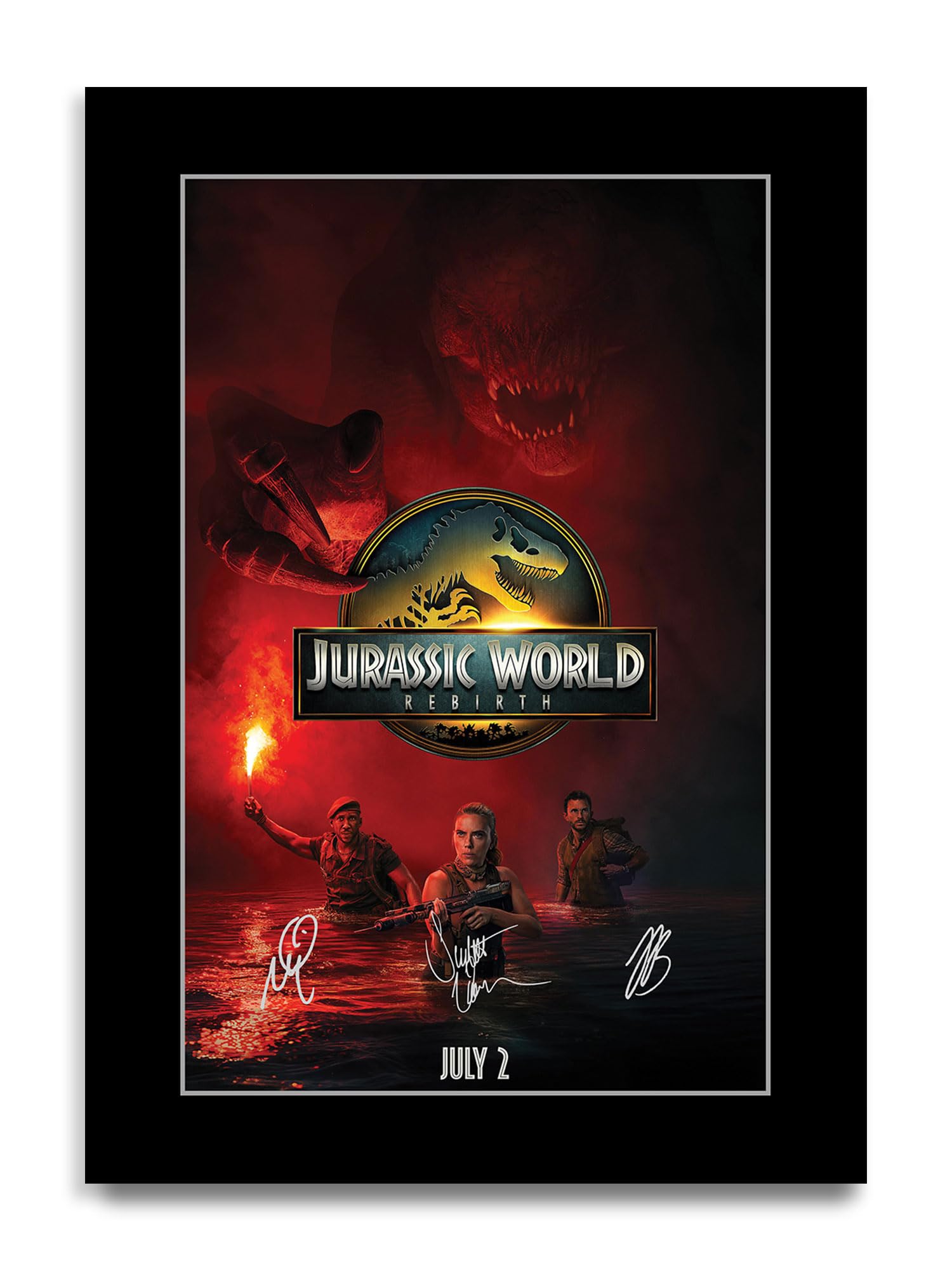 HWC Trading Jurassic World : Rebirth Gifts Printed Poster Signed Autograph Picture for Movie Memorabilia Fans (ID-003335) - A4 Print Only