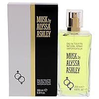 Alyssa Ashley - Musk Eau de Toilette, Profumo al Muschio - 200ml