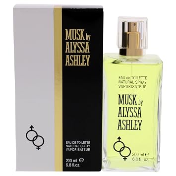 Alyssa Ashley Musk - Perfume for Men and Women with Citrus and Sicilian Bergamot - Long Lasting - Womens Fragrances - 6.8 oz EDT Spray
