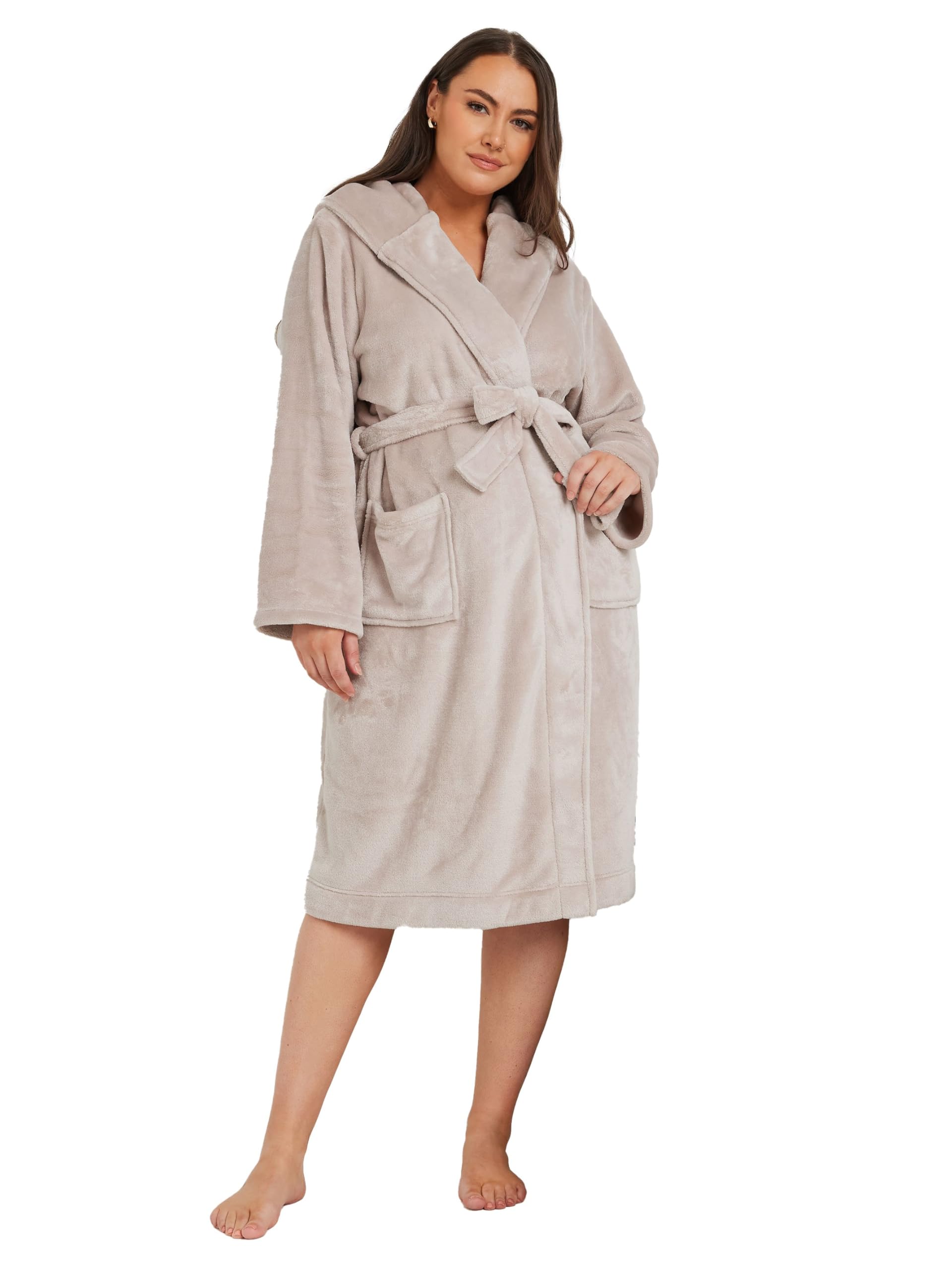 Yours - Women's Dressing Gown - Pink - Size 26-28