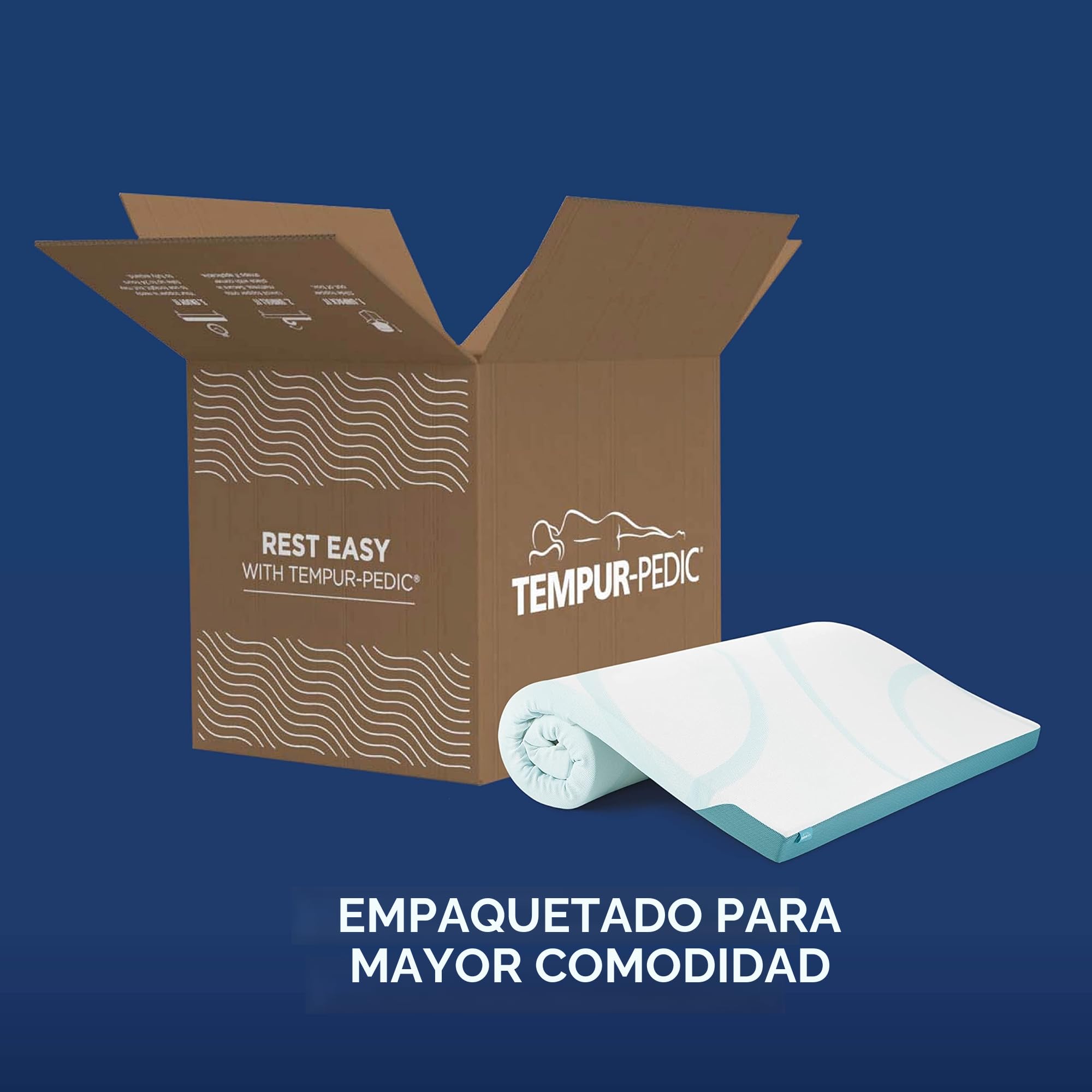 Tempur ProForm Supreme - Protector de colchón para Cama tamaño Queen (7,6 cm), Color Blanco