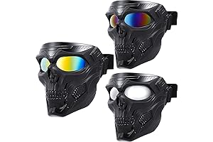 3Pcs Airsoft Mask Skull Full Face Tactical Military Masks Riding Racing Shooting...