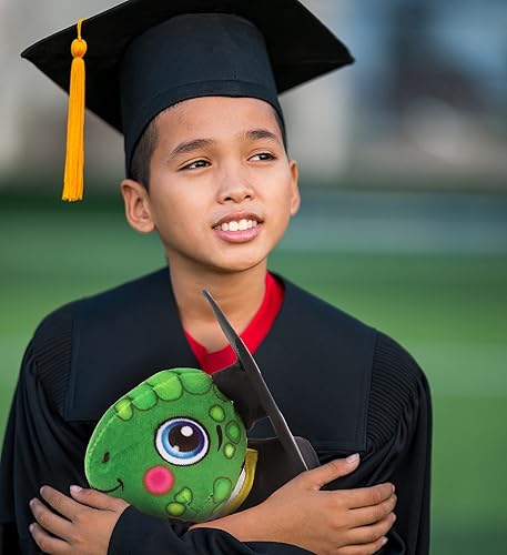 Miniatura 5 de DolliBu Animal de peluche de tortuga marina verde de graduación, regalo de graduación para niños y niñas, juguete de tortuga de graduación con