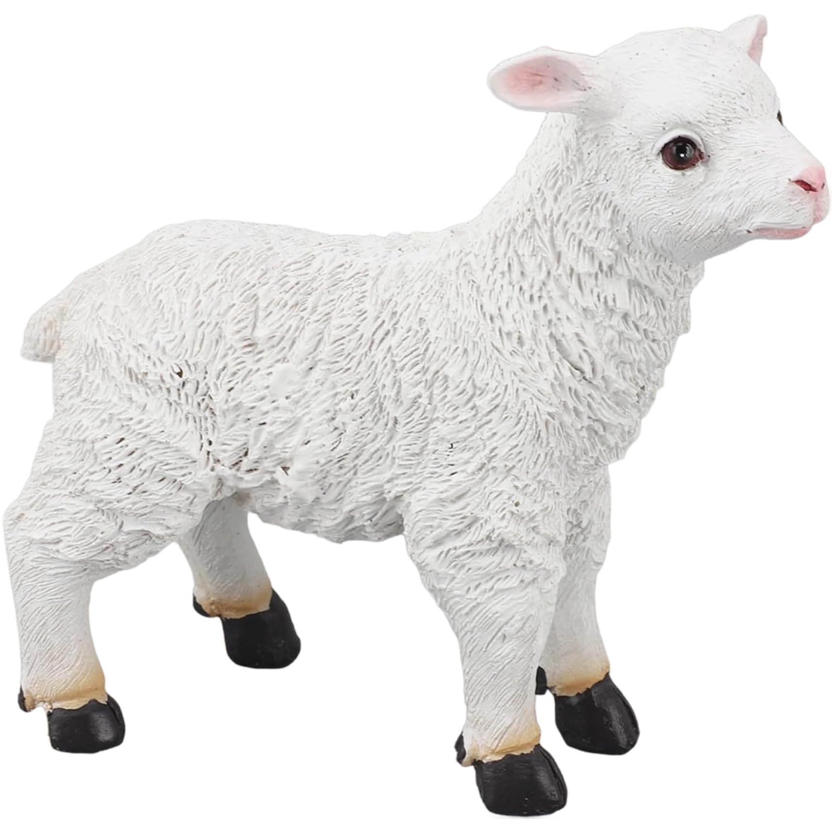 Uanqfegy Standing Sheep Statue, Realistic Resin Lamb Figurine, Weather-Resistant Sheep Decor For Garden, Patio, Outdoor(Standing)