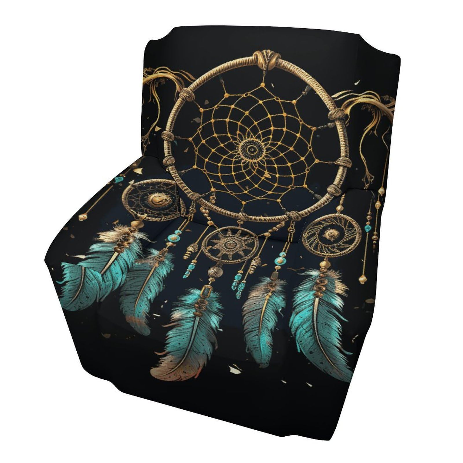 Fekiloot Style Dark Dream Catcher Couch Cover Sofa Cover Sofa Slipcover