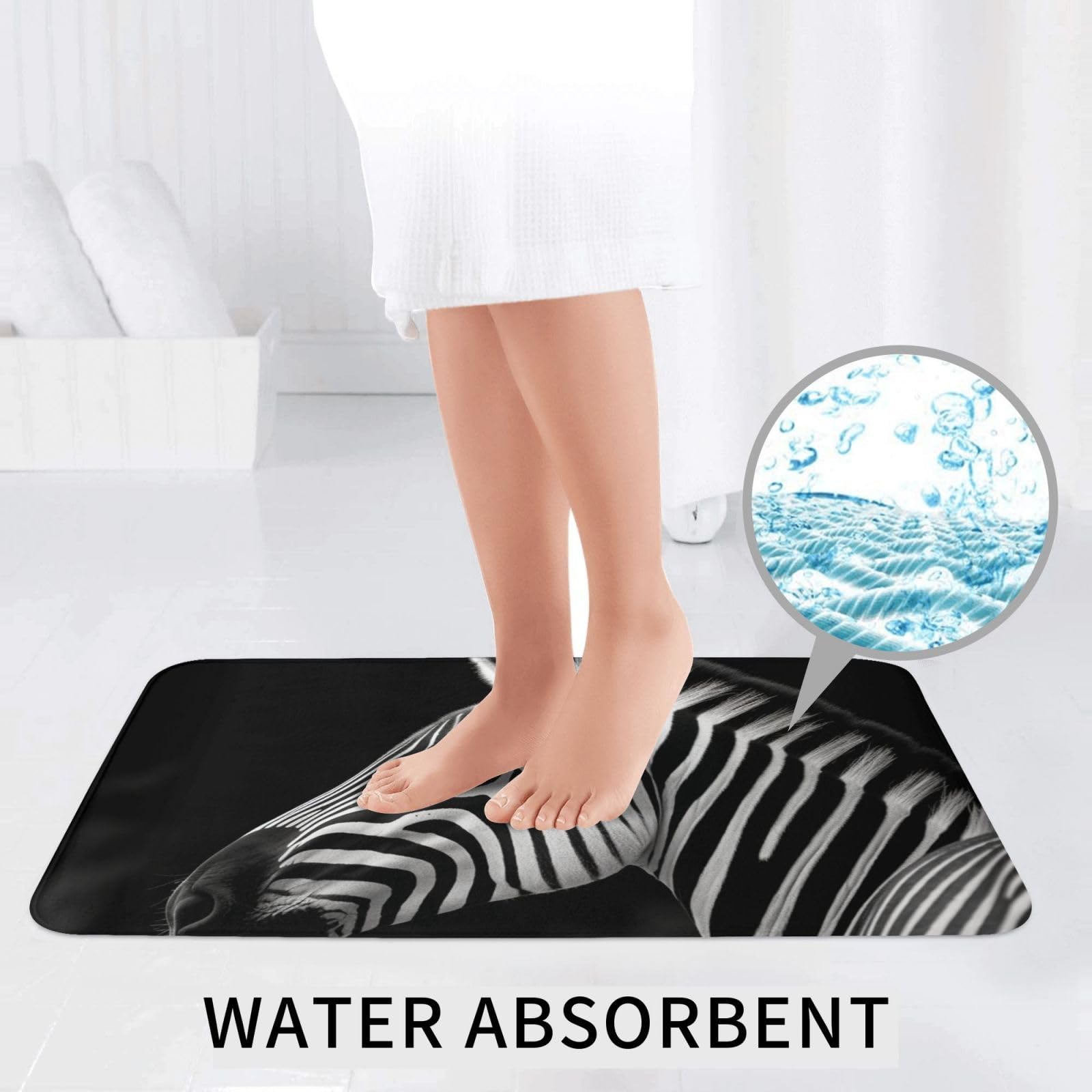 Set di tappetini da bagno con polpo Animale dell'oceano Nero Tappeto per la casa Zerbino Flanella Tappeti decorativi per il bagno Tappetino a forma di U Coperchio del WC  15