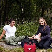 Vista 7 de AOUTACC Kit vacío de primeros auxilios de nailon, compacto, impermeable y ligero, bolsa de primeros auxilios con cremallera para emergencias