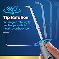 Vista 15 de Waterpik Acuario irrigador dental para limpieza de dientes, encías, aparatos ortopédicos, cuidado dental, energía eléctrica con 10 ajustes, 7