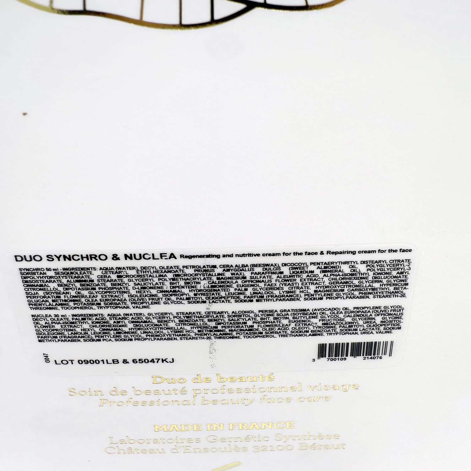 Gernetic Synchro Regulating Cream 50ml + Nuclea Repairing Cream 30ml Skincare Duo Set