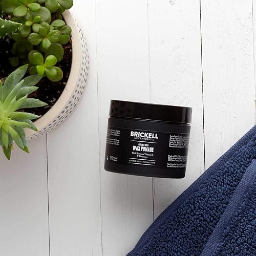 Miniatura 4 de Brickell Men's Products Pomada de cera de sujeción flexible para hombres, producto de peinado natural y orgánico sin irritación, brillo natural, 2