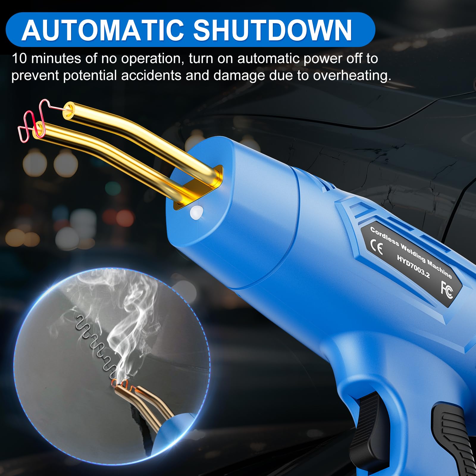Kunststoff Schweißgerät für makita 18V Akku (Keine Batterie), Kabellos Tragbare Auto Stoßstange Reparaturset mit 200PCS 4 Typen Hot Hefter