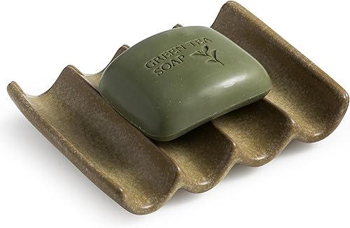 Jabonera de esponja para ducha, protector de jabón de agua autodrenante para baño y cocina, color amarillo