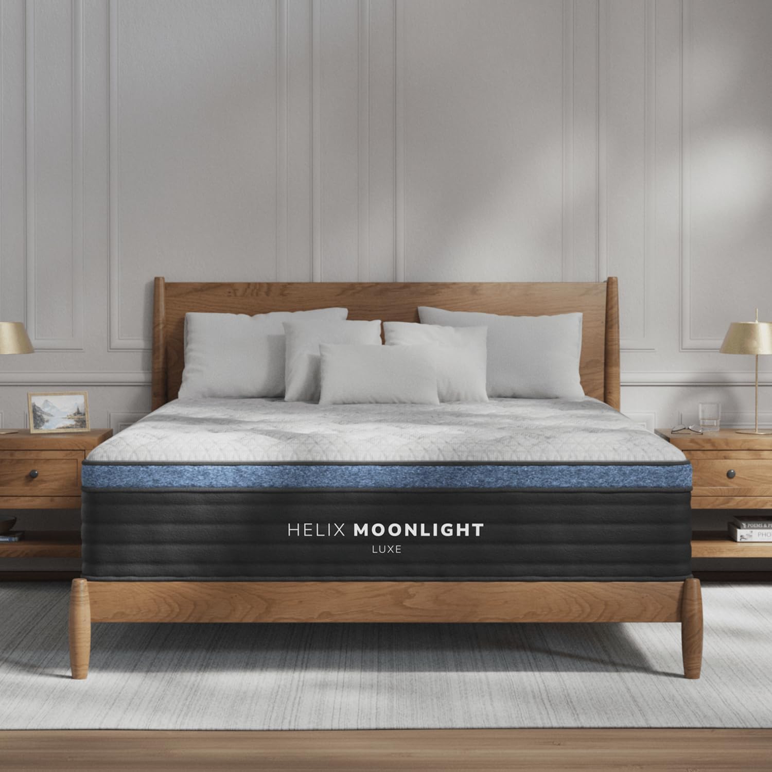 Helix Moonlight Luxe with GlacioTex Cooling Mattress, Queen