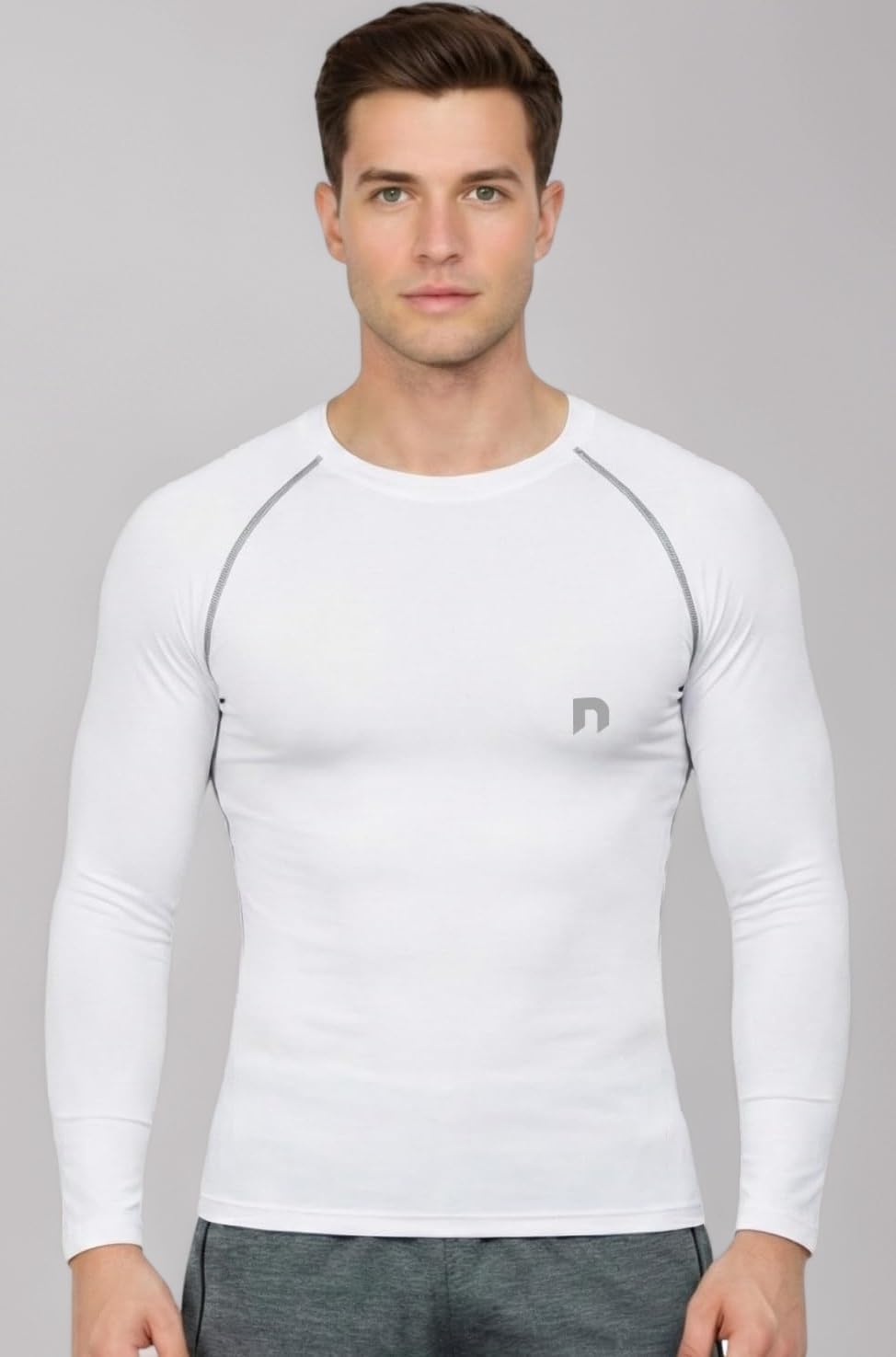 - Men's Compression Fit Long Sleeve Athletic Training Top for Gym, Running and Fitness Workouts