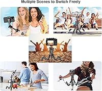 Vista 3 de Trípode flexible para teléfono Selfie Stick Mini cámara trípode soporte para teléfono con soporte de zapata fría trípode de viaje trípode de mesa