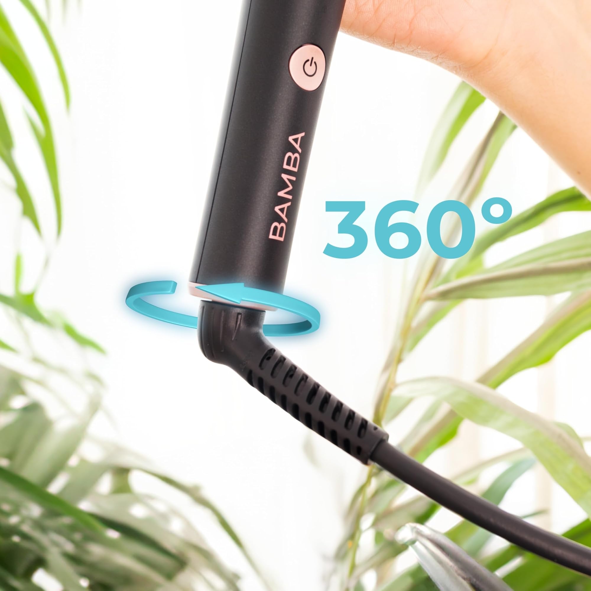 Cecotec Arricciacapelli Conico SurfCare TwistConic. 33W, Arricciacapelli conico con Gomito a 90 gradi per Maggiore Comodità, Include Guanto Termico, Custodia e 2 Clip