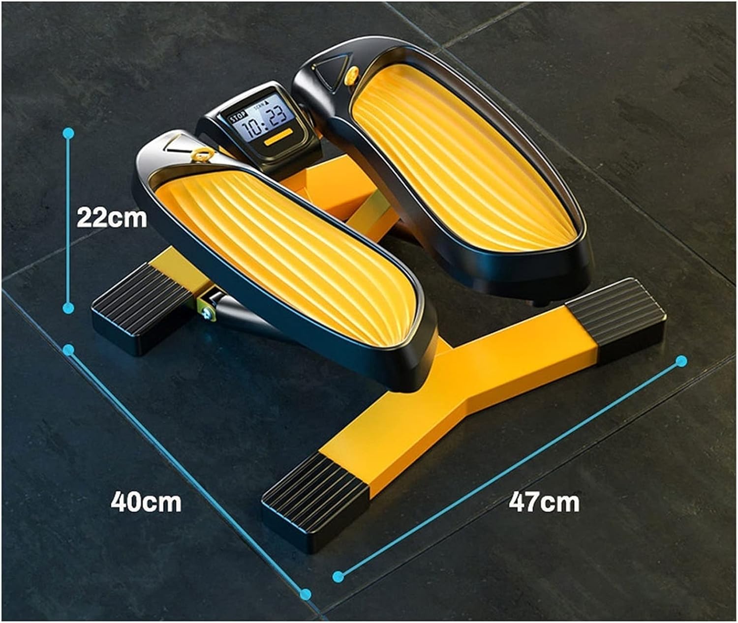 Mini Stepper Stair Climber Machine - w/Resistance Bands Set - Built in Monitor