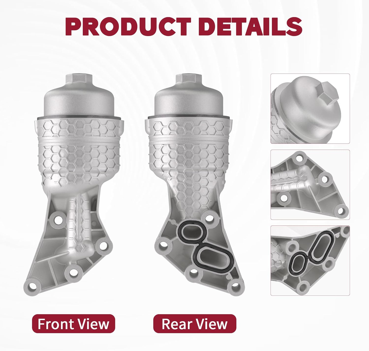 26300-3LAA0 Upgrade Aluminum Complete Oil Filter & Housing Assembly Compatible with 2020-2024 Kia Telluride, 2017-2021 Sedona Sorento Cadenza, 2017-2020 Hyundai Genesis G80, 2020-2024 Palisade