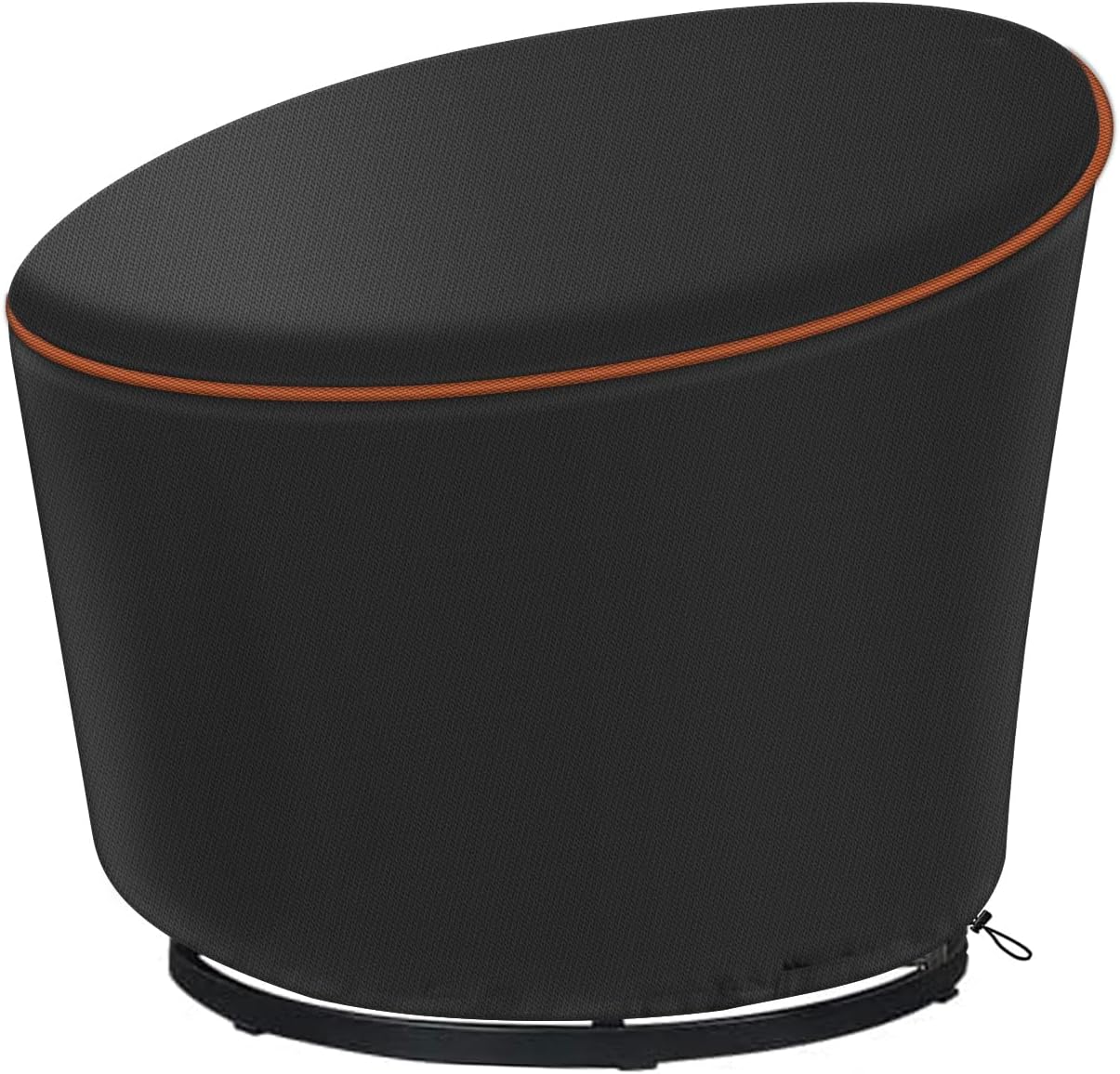 Papasan Chair Cover, 420D Oxford Patio Furniture Seat Cover Waterproof Protective Outdoor Patio Chair Cover 47 X 20 X 39 Inch,Black