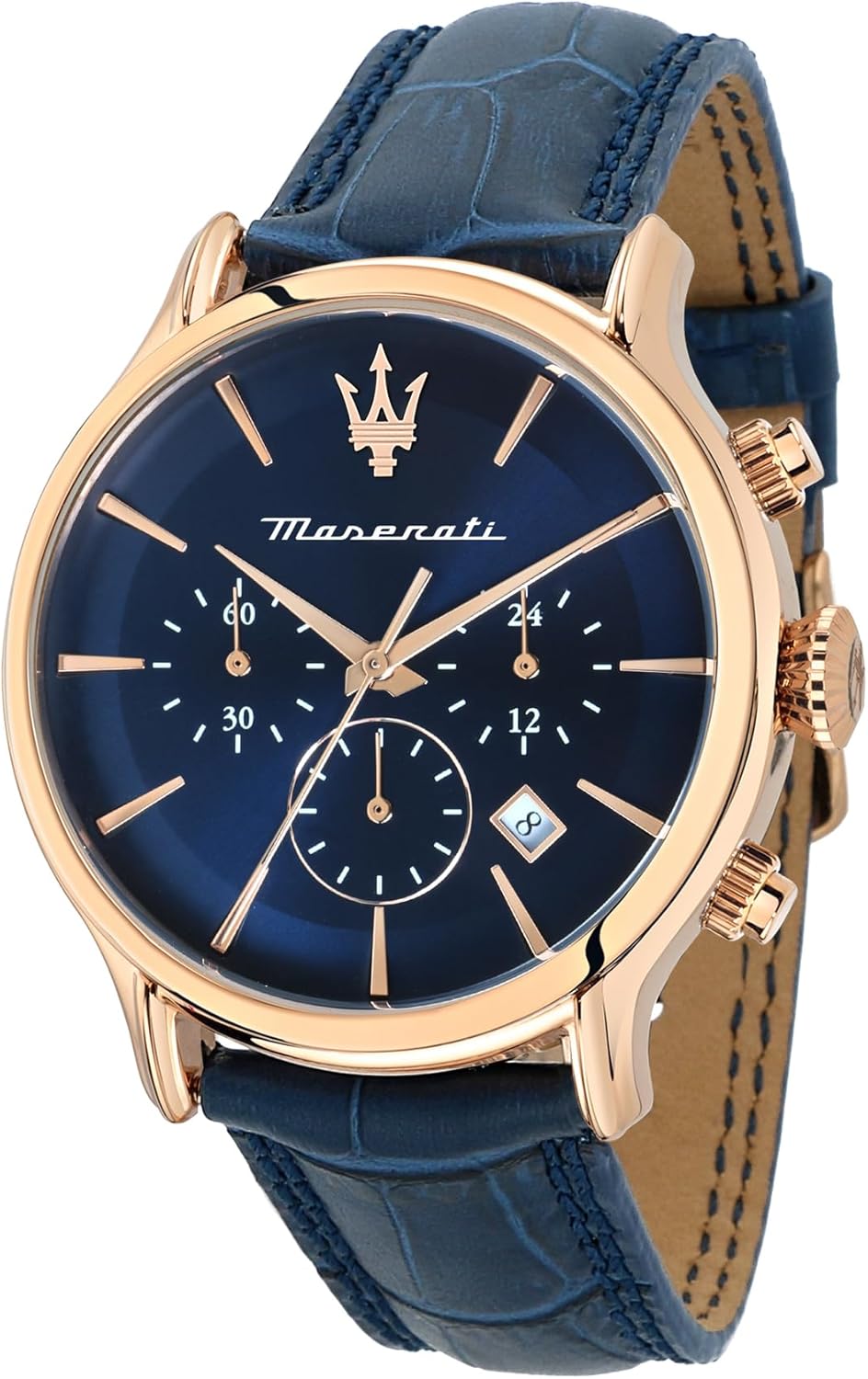 Maserati エポカ 42mm ブルーダイヤル ブラウンレザー｜Maserati