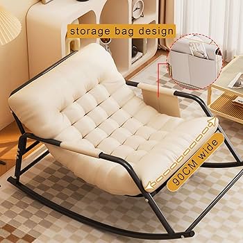 小物 Rockin'Chair Costway Grey Metal Folding Zero Gravity Outdoor Rocking